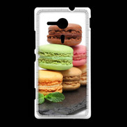 Coque Sony Xpéria SP Macarons sur ardoise