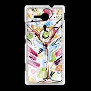 Coque Sony Xpéria SP cocktail en dessin