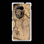 Coque Sony Xpéria SP Vintage compas de navigateur