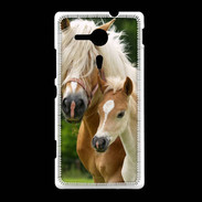 Coque Sony Xpéria SP Cheval et poulain