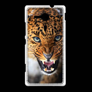 Coque Sony Xpéria SP Portrait d'un léopard