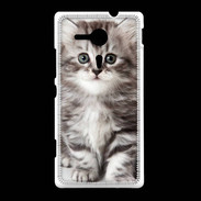 Coque Sony Xpéria SP Chaton gris 