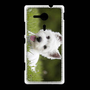 Coque Sony Xpéria SP Chiot terrier blanc 2