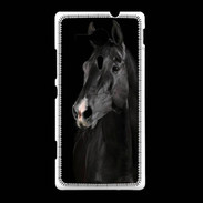 Coque Sony Xpéria SP Cheval noir