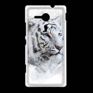 Coque Sony Xpéria SP Tigre blanc 100