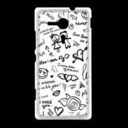 Coque Sony Xpéria SP Mélange de mots