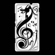 Coque Sony Xpéria SP Clé de sol