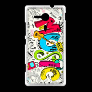 Coque Sony Xpéria SP Graffiti Musique