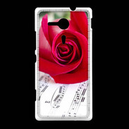 Coque Sony Xpéria SP La musique en rose