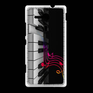Coque Sony Xpéria SP Note de musique et piano 1