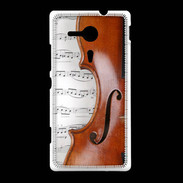 Coque Sony Xpéria SP Violon et partitions