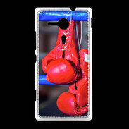 Coque Sony Xpéria SP Paire de gants de boxe rouge