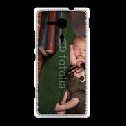Coque Sony Xpéria SP Bébé dormant sur des livres