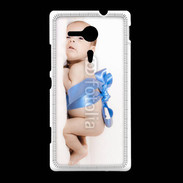 Coque Sony Xpéria SP Bébé ruban bleu