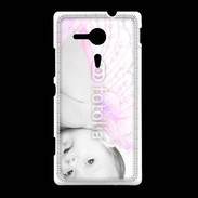 Coque Sony Xpéria SP Bébé ailes d'ange rose