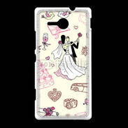 Coque Sony Xpéria SP Thème mariage 1
