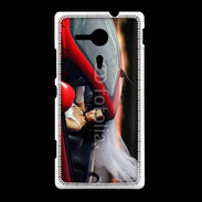 Coque Sony Xpéria SP Mariée dans roadster