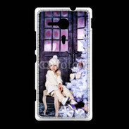 Coque Sony Xpéria SP Sapin de Noël et petite fille