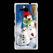 Coque Sony Xpéria SP Bonhommes de neige