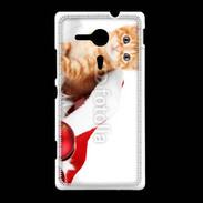 Coque Sony Xpéria SP Chaton Noël