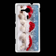 Coque Sony Xpéria SP 3 chatons Noël