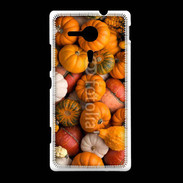 Coque Sony Xpéria SP fond de citrouilles automne