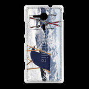 Coque Sony Xpéria SP transat et skis neige