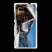 Coque Sony Xpéria SP Chalet enneigé
