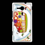 Coque Sony Xpéria SP Flower power