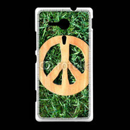 Coque Sony Xpéria SP Paix et herbe