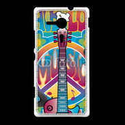 Coque Sony Xpéria SP Peace love music 3