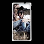 Coque Sony Xpéria SP Hippie amoureux et tranquile