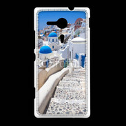 Coque Sony Xpéria SP Village sur l'Île de Santorini en Grêce