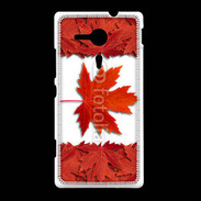 Coque Sony Xpéria SP Canada en feuilles