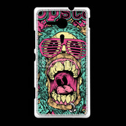 Coque Sony Xpéria SP Tête de mort Popstar