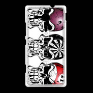 Coque Sony Xpéria SP Tête de mort billard