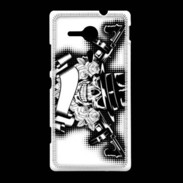 Coque Sony Xpéria SP Tête de mort Gangster