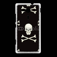 Coque Sony Xpéria SP Fond tête de mort 3