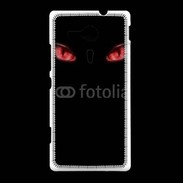 Coque Sony Xpéria SP Yeux rouges fond noir