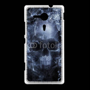 Coque Sony Xpéria SP Tête de mort en fumée 5