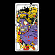Coque Sony Xpéria SP Tête de Mort Samouraï