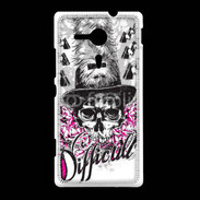 Coque Sony Xpéria SP Tête de Mort Difficult
