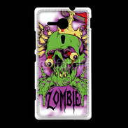 Coque Sony Xpéria SP Tête de Mort Zombie 45