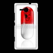 Coque Sony Xpéria SP Gélule tête de mort