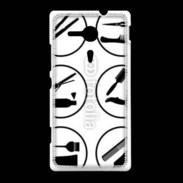 Coque Sony Xpéria SP Icônes coiffeur