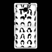 Coque Sony Xpéria SP Fond coiffures