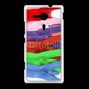 Coque Sony Xpéria SP Fermetures éclaires coutures