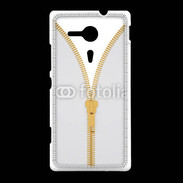 Coque Sony Xpéria SP Fermetures éclaires coutures 2