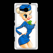 Coque Sony Xpéria SP Hôtesse de l'air