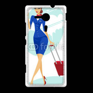 Coque Sony Xpéria SP Hôtesse de l'air 3